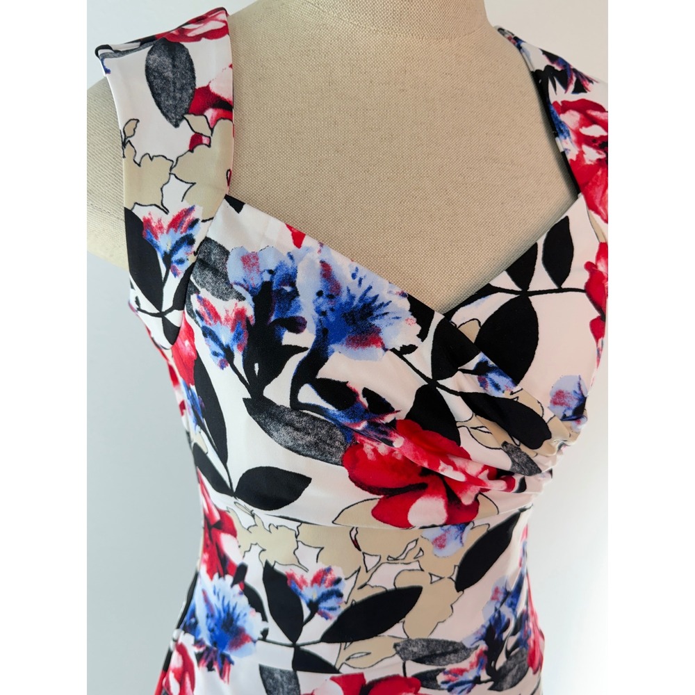 Y2K White House Black Market Floral Babydoll Tank Top XS Fairy Grunge Whimsigoth - Picture 3 of 8